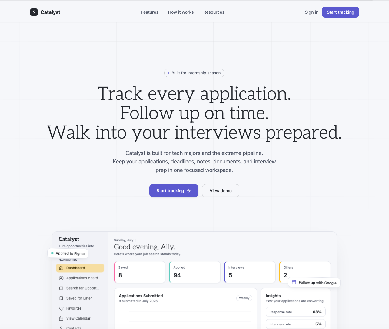 Internship Tracker